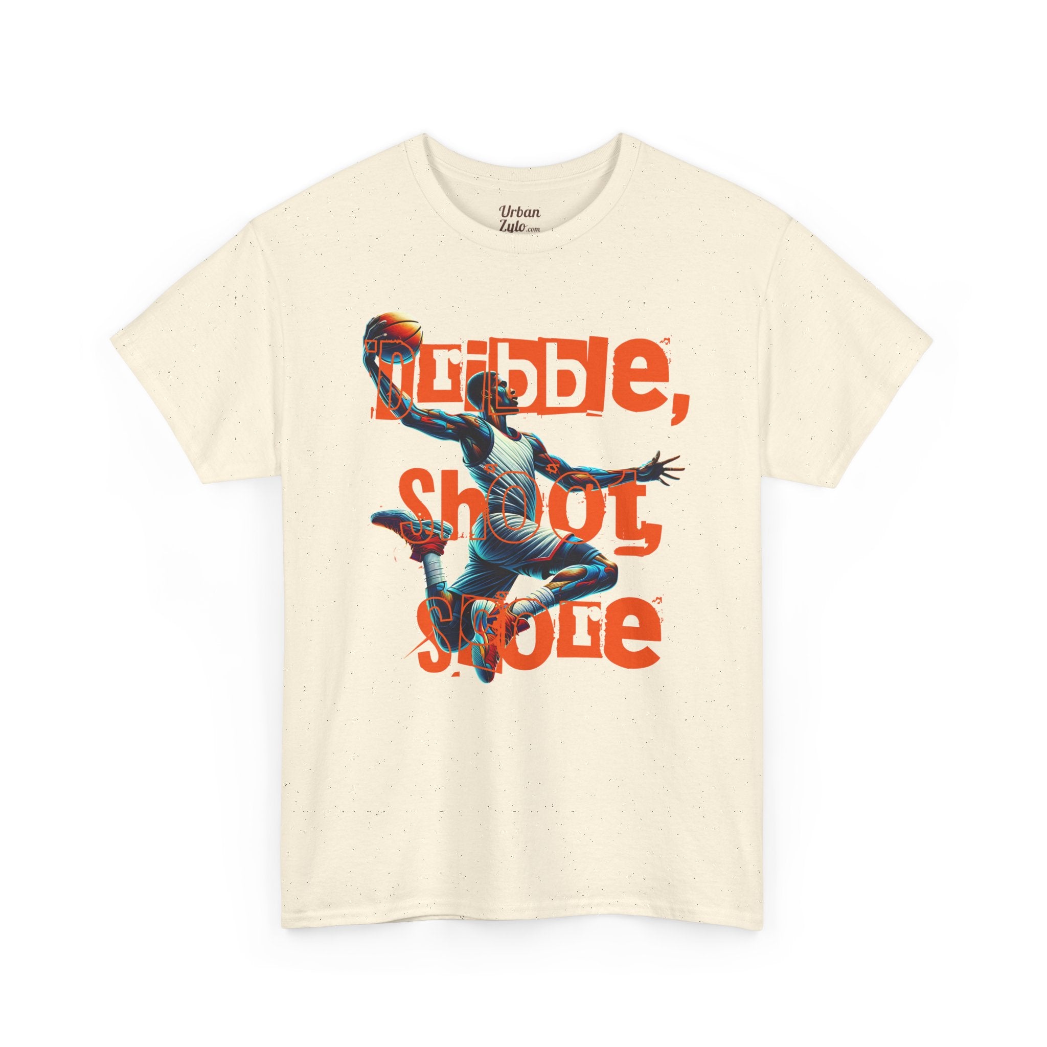 Basketball Dazzle Tee — "Dribble, Shoot, Score" Graphic T-Shirt