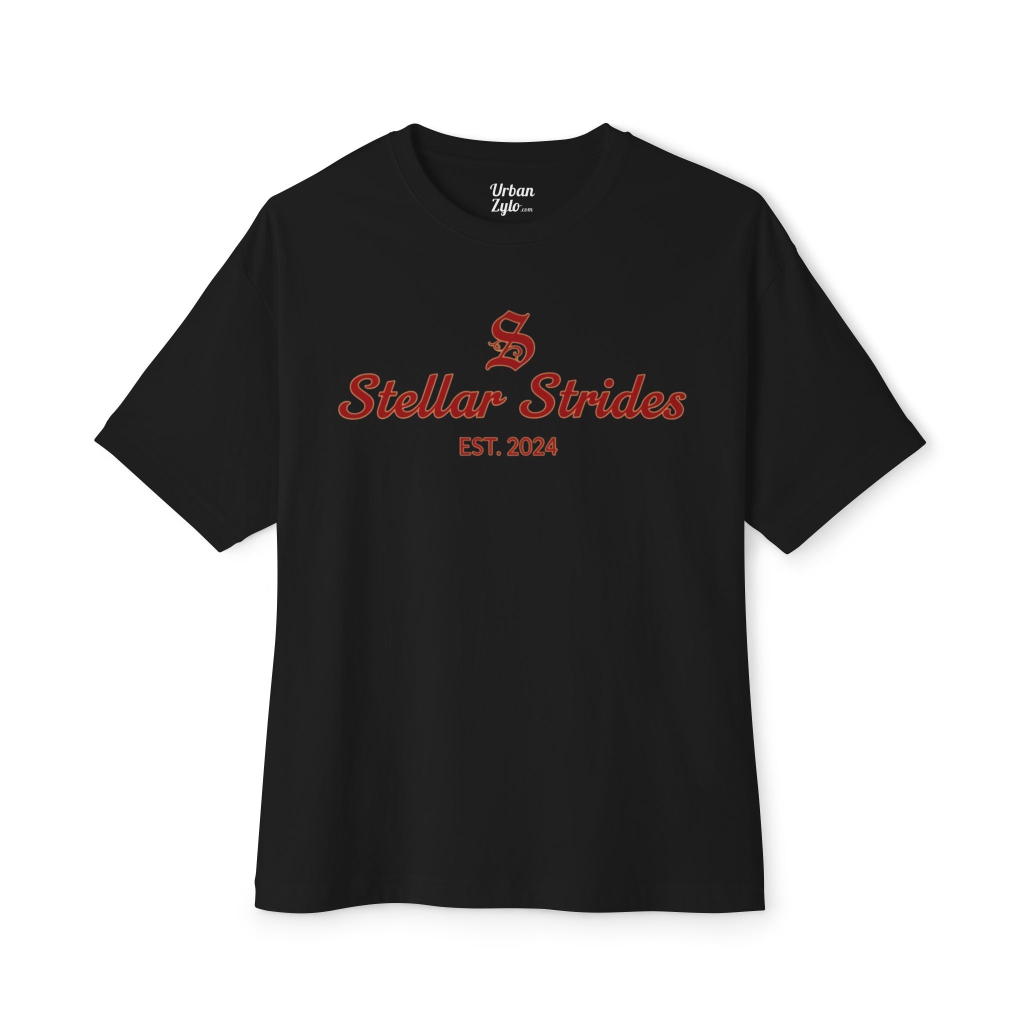 Stellar Strides Tee — Vintage Script Logo T‑Shirt (Est. 2024)
