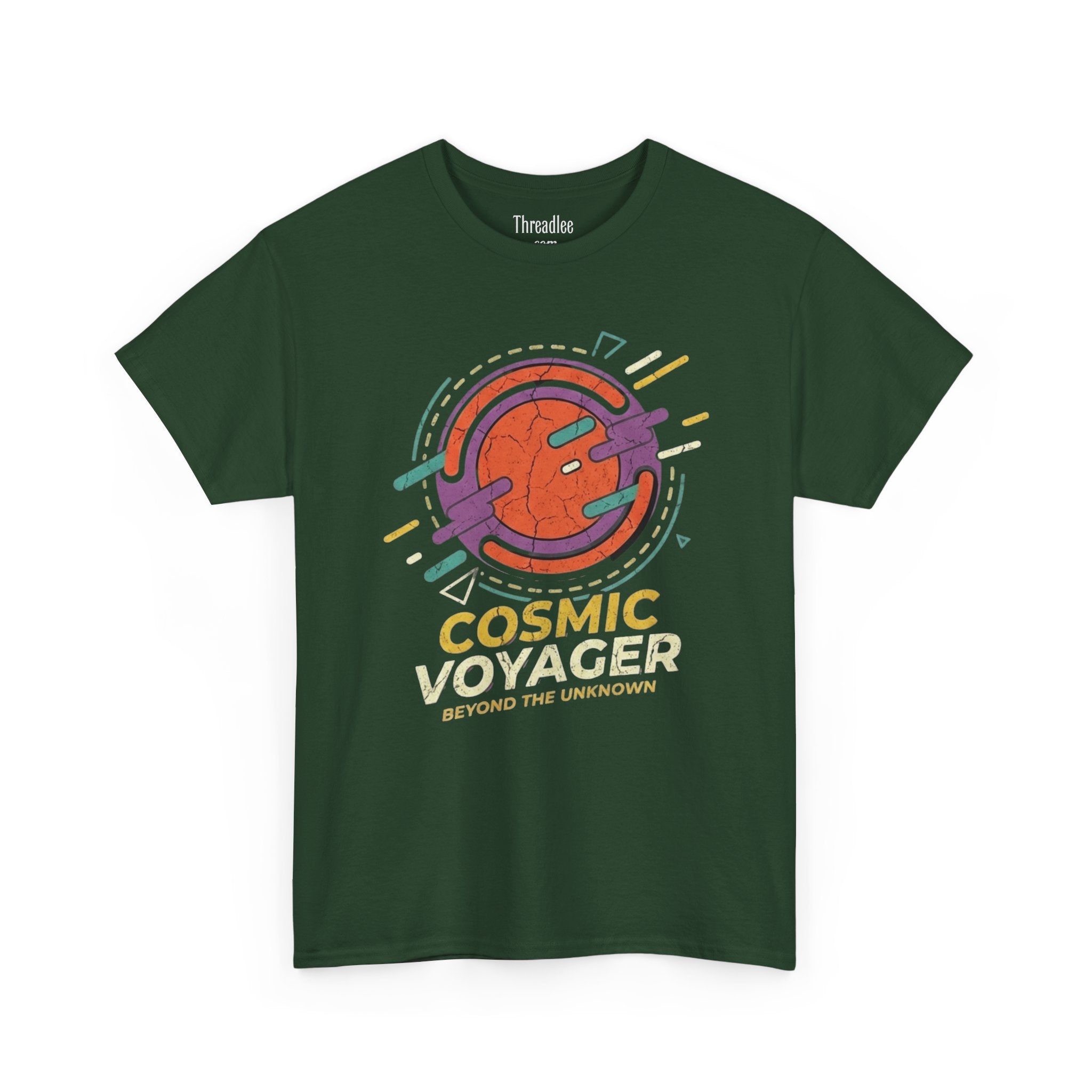 Cosmic Voyager Tee — Retro Space Unisex Graphic T-Shirt ('Beyond the Unknown')
