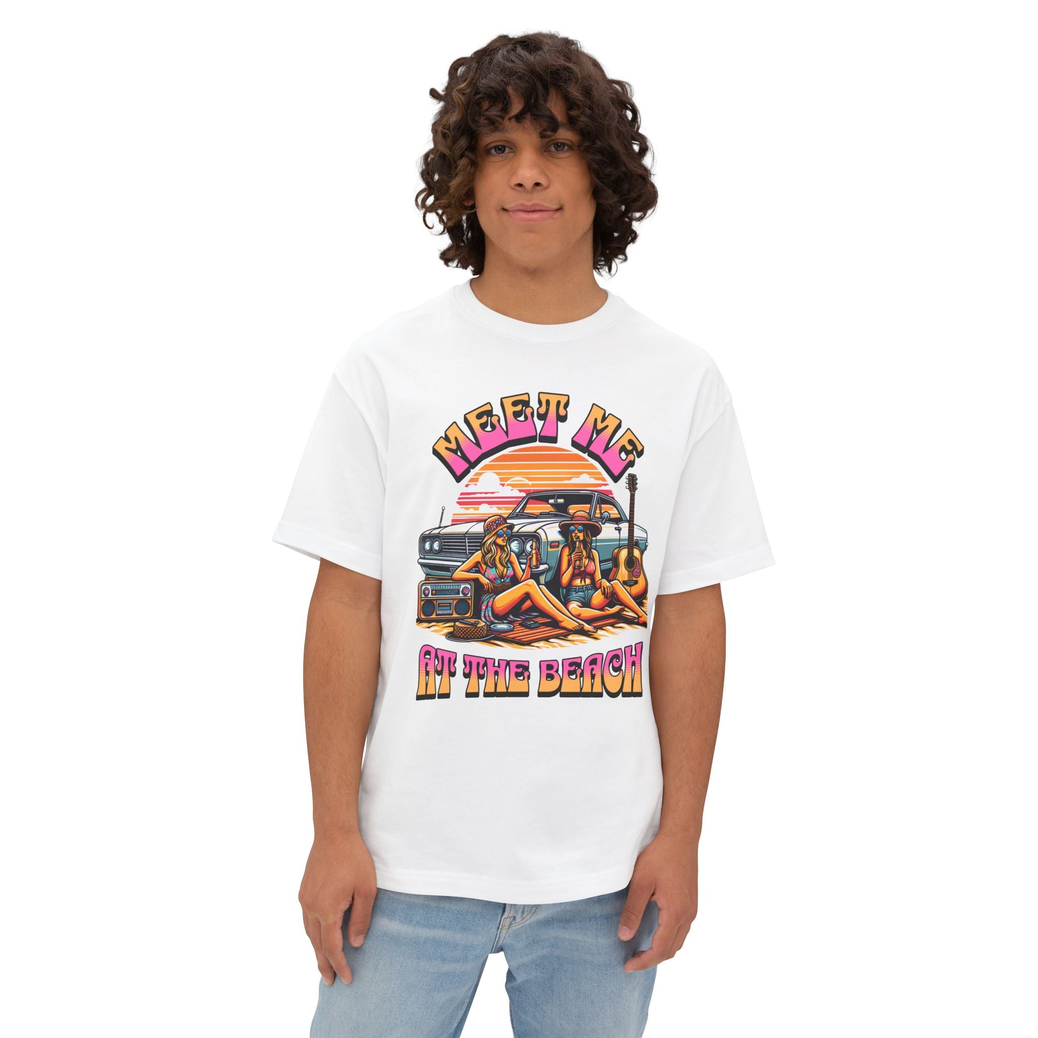 Beach Vibes Tee — "Meet Me at the Beach" Graphic T-Shirt