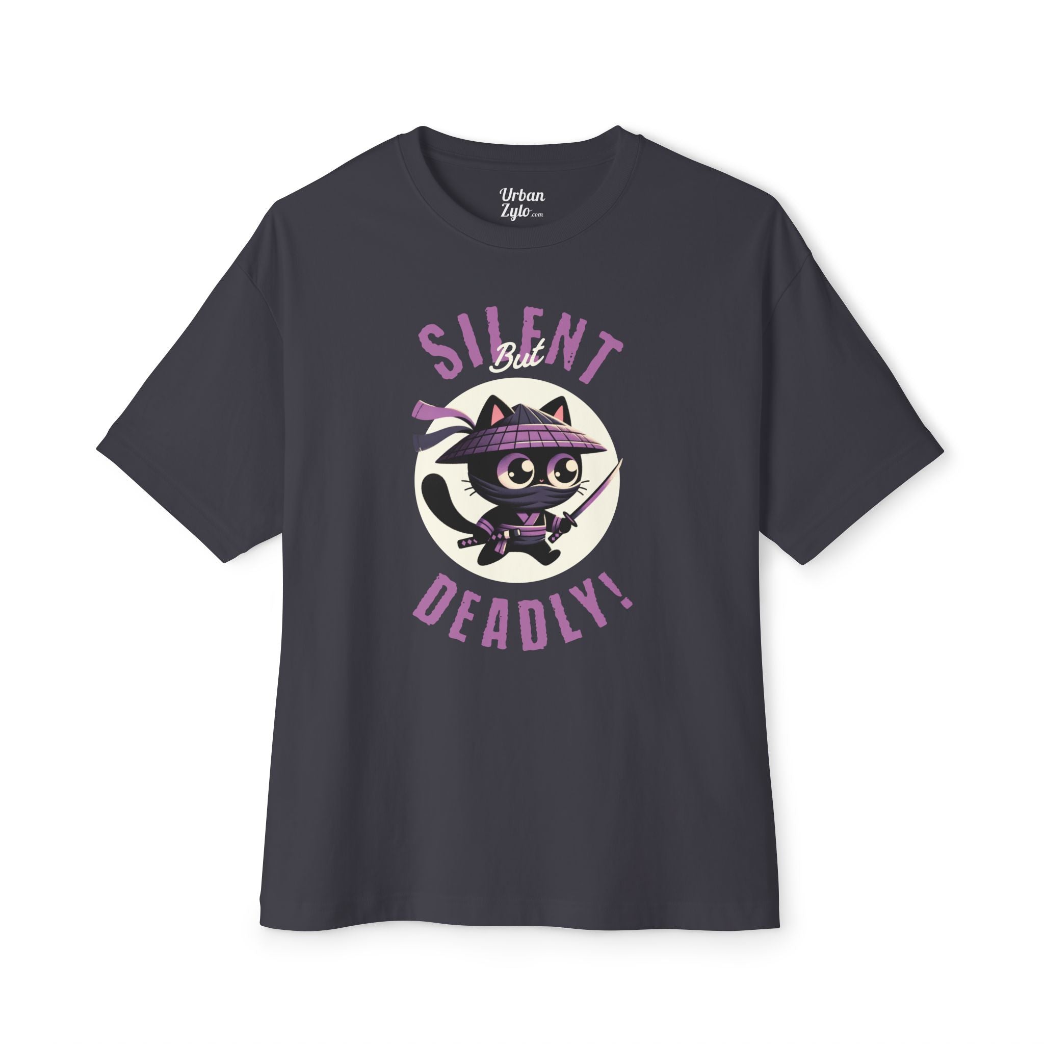 Silent But Deadly Bat Tee — Cute Halloween Cat/Bat Graphic Shirt