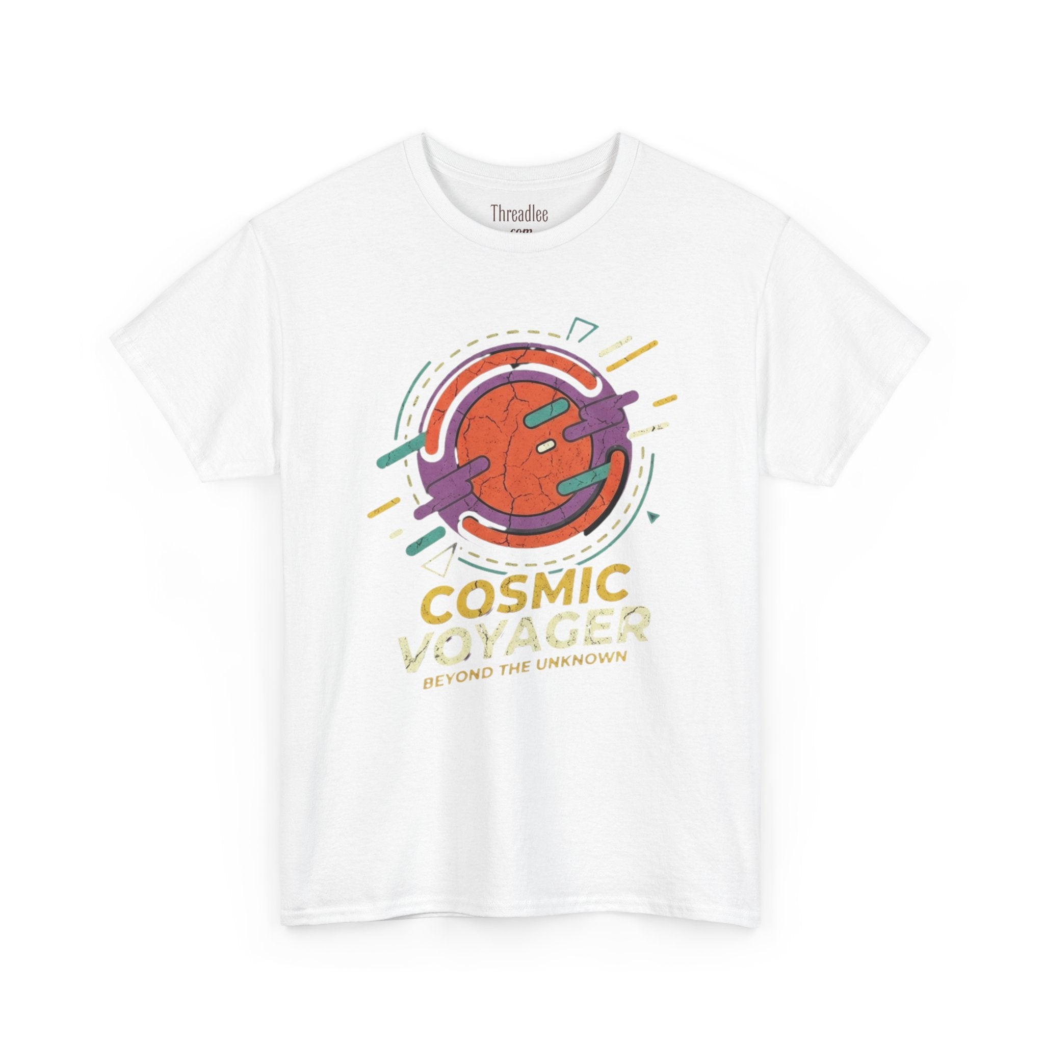 Cosmic Voyager Tee — Retro Space Unisex Graphic T-Shirt ('Beyond the Unknown')