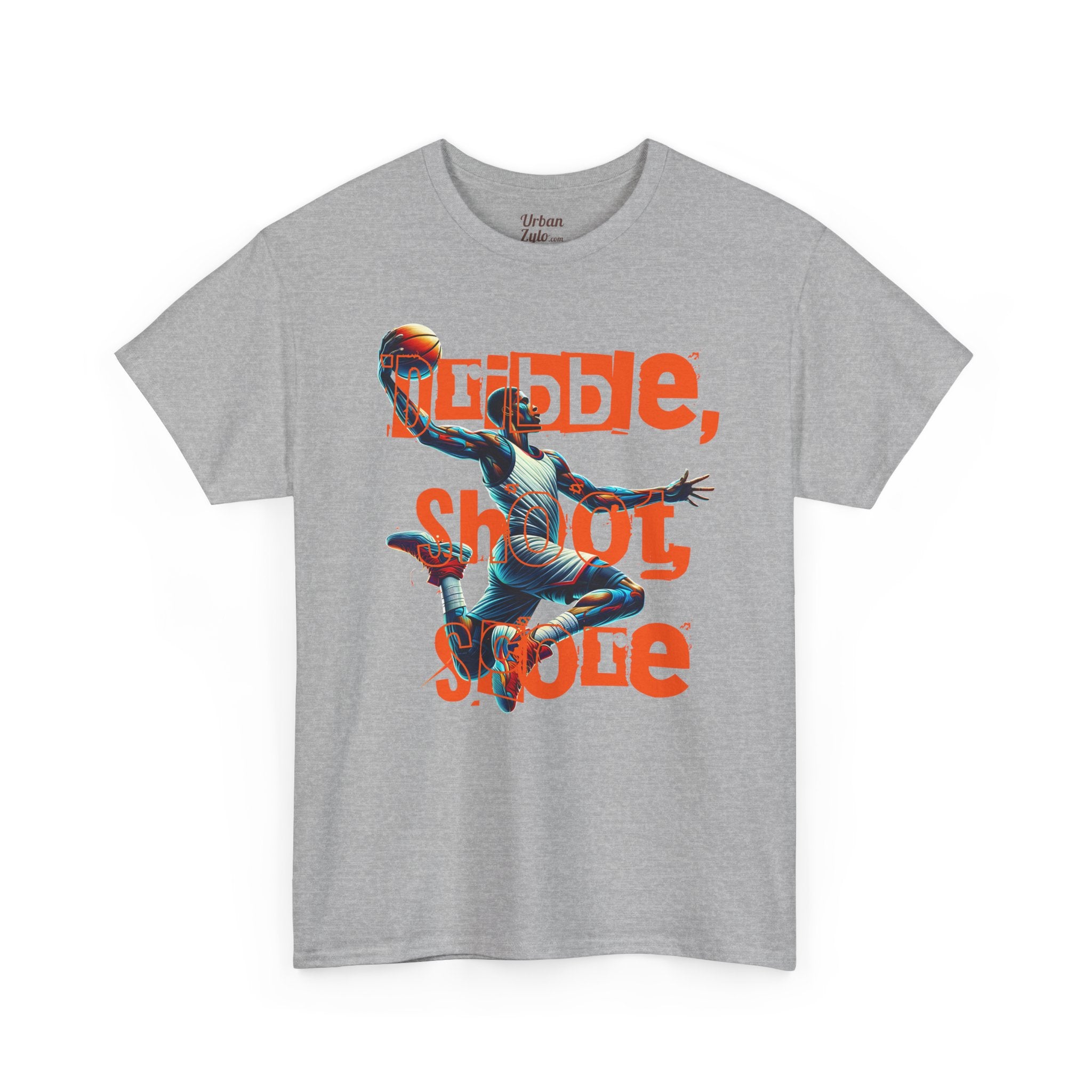 Basketball Dazzle Tee — "Dribble, Shoot, Score" Graphic T-Shirt