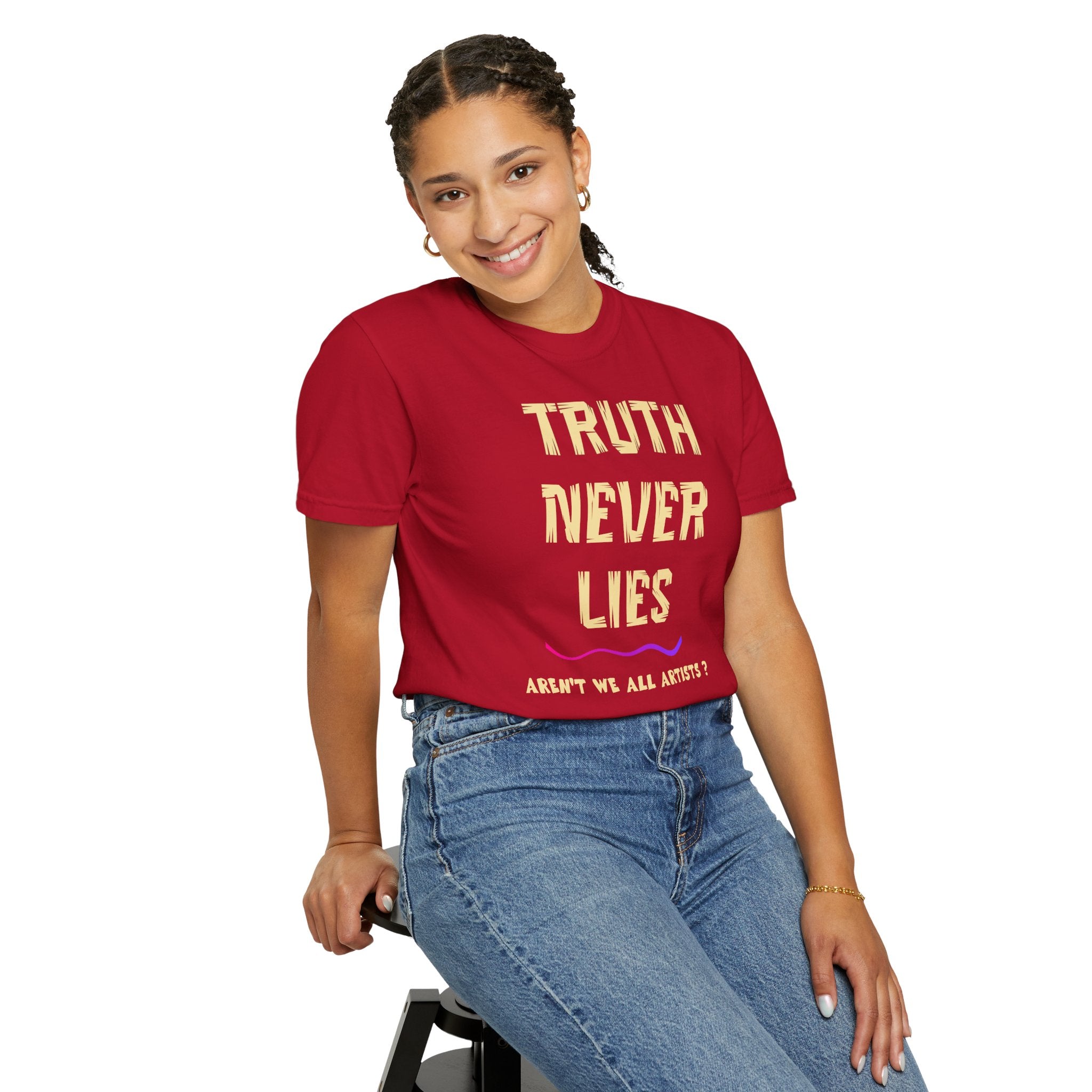 T-shirt Truth Never Lies Artistic T-Shirt – Inspirational Artist Statement Tee