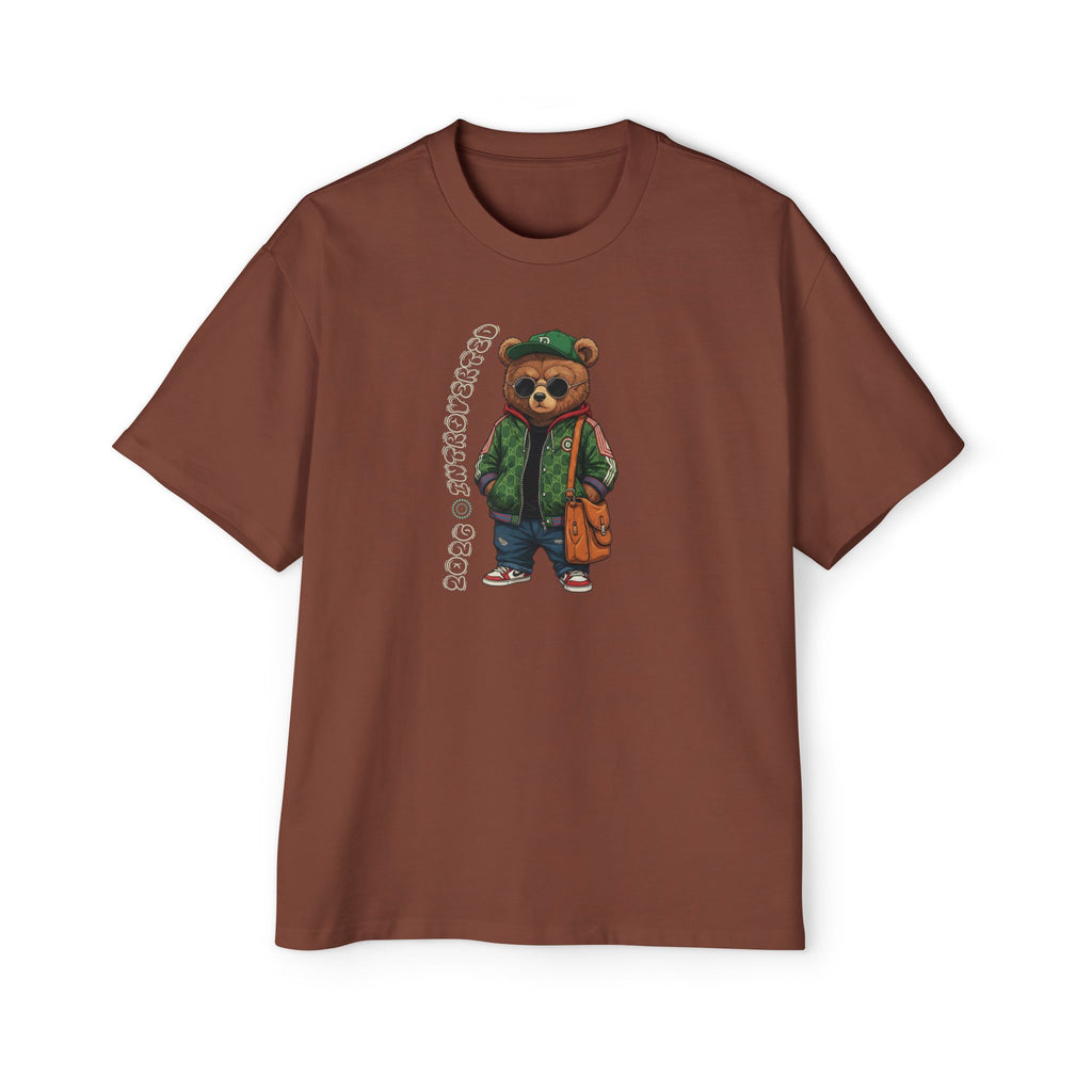 Bear Graphic Tee — Vintage Streetwear Teddy with ‘Nice to Meet You’ Text