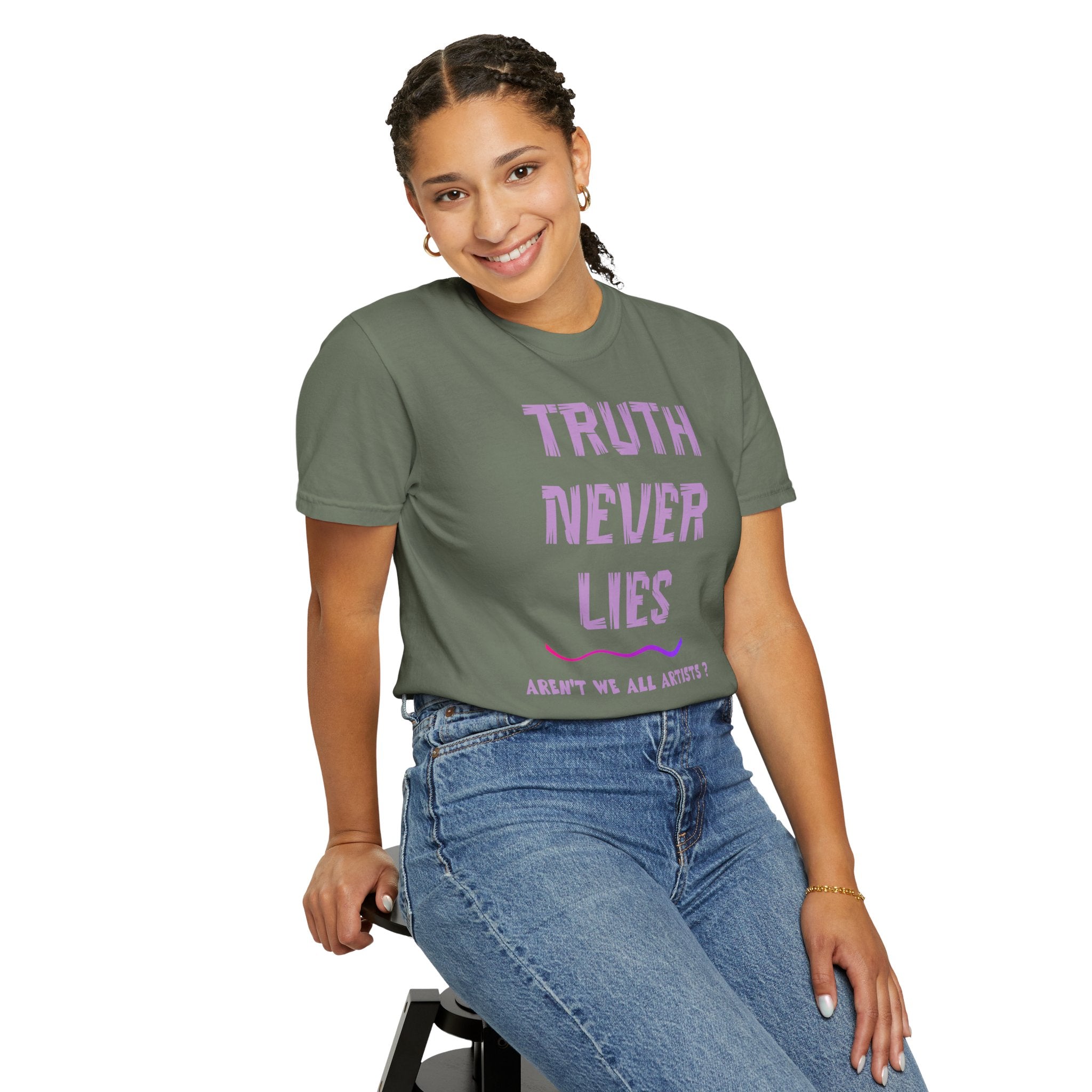 T-shirt Truth Never Lies Artistic T-Shirt – Inspirational Artist Statement Tee