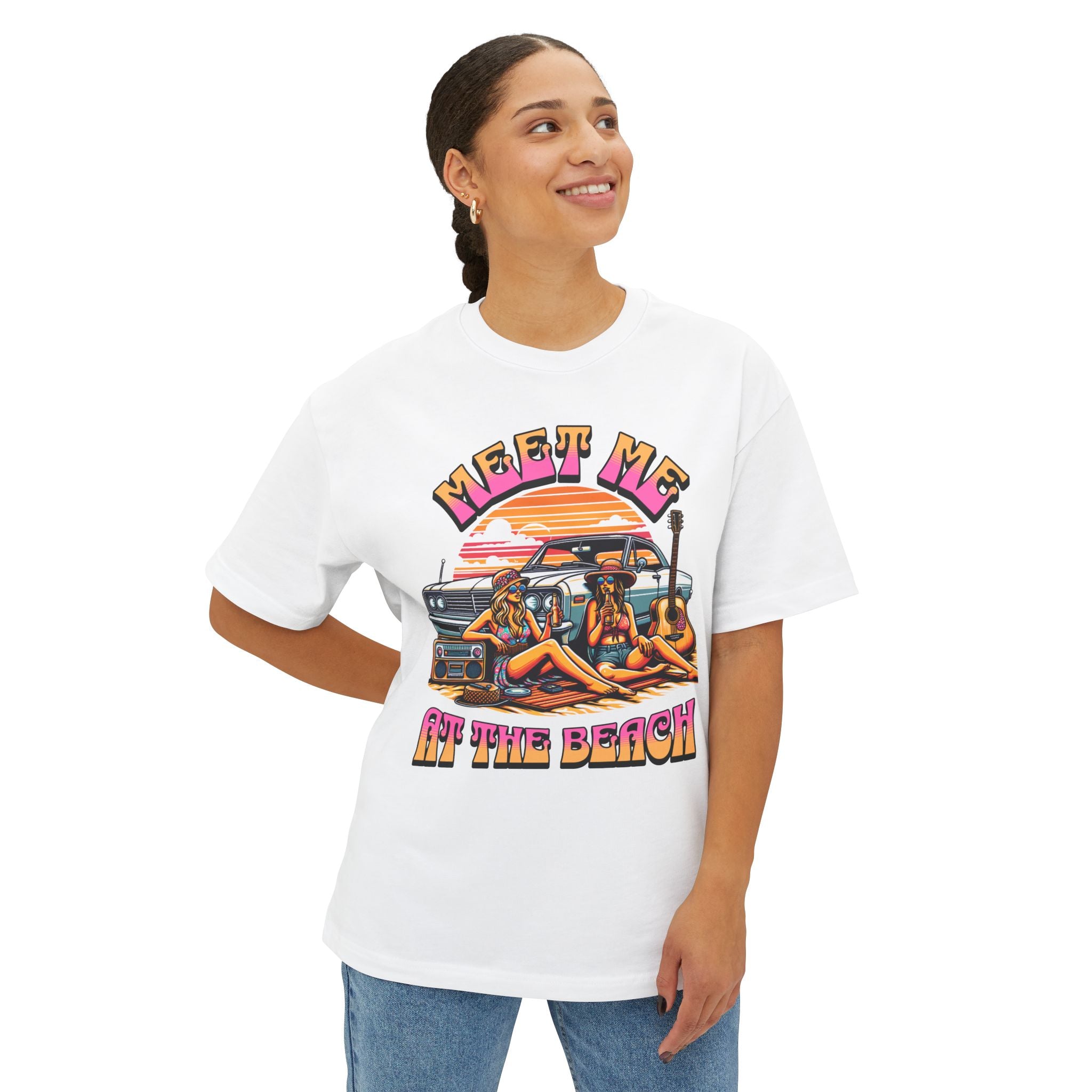 Beach Vibes Tee — "Meet Me at the Beach" Graphic T-Shirt