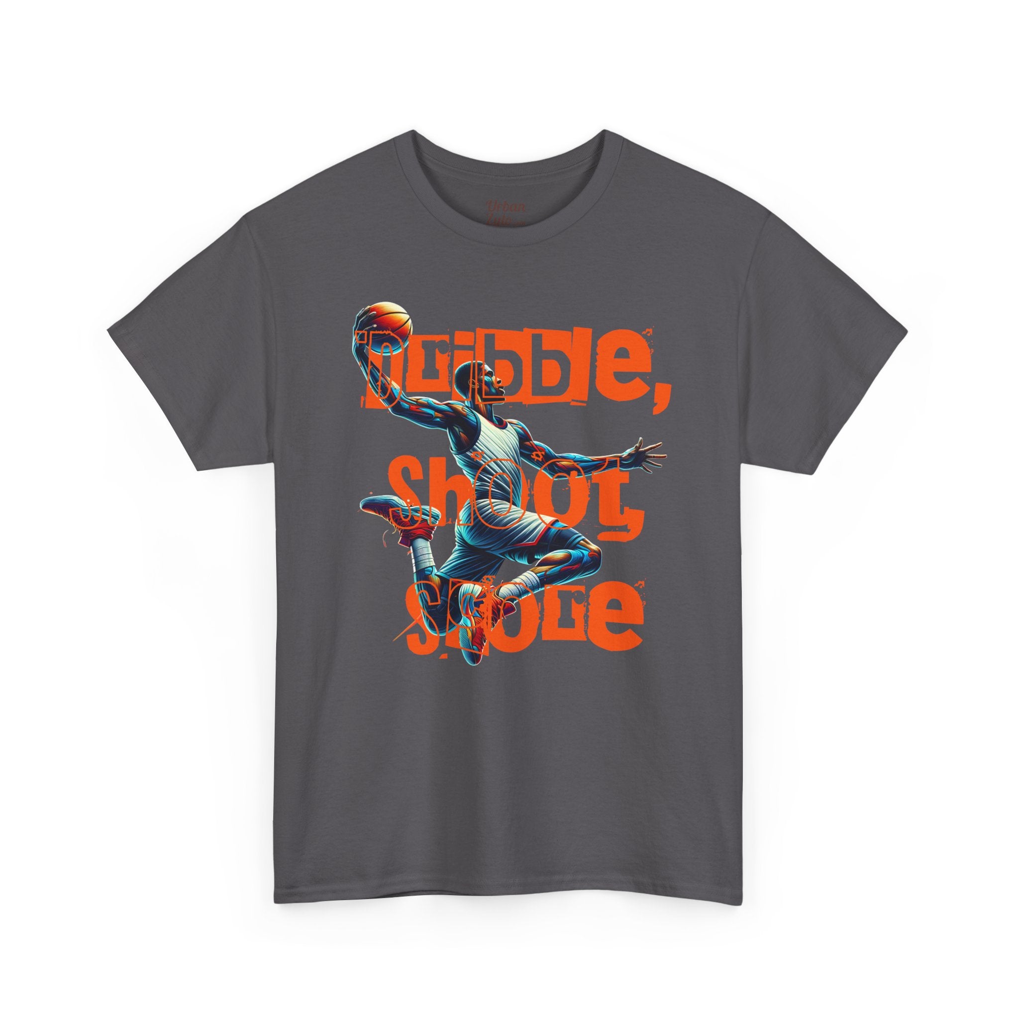 Basketball Dazzle Tee — "Dribble, Shoot, Score" Graphic T-Shirt