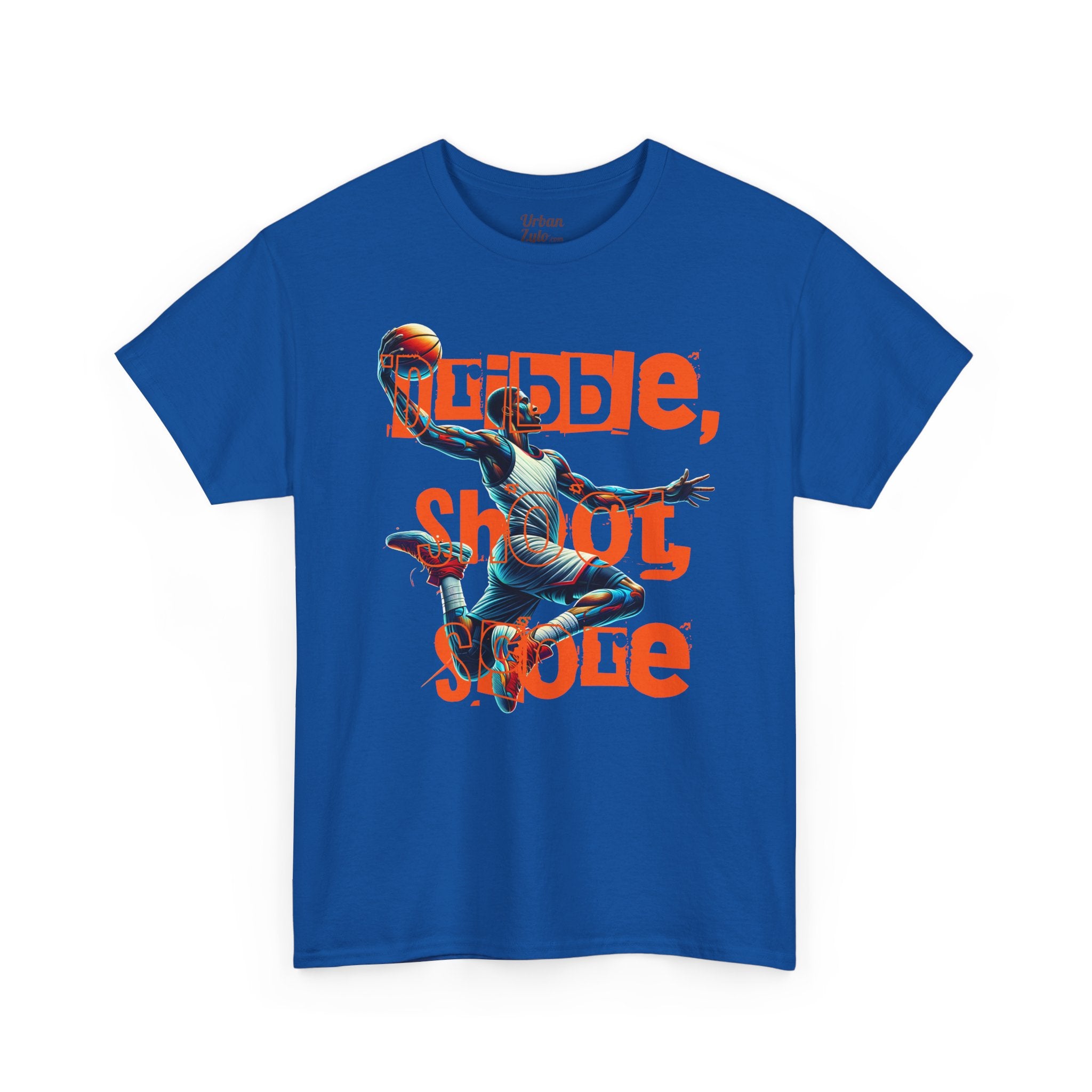 Basketball Dazzle Tee — "Dribble, Shoot, Score" Graphic T-Shirt