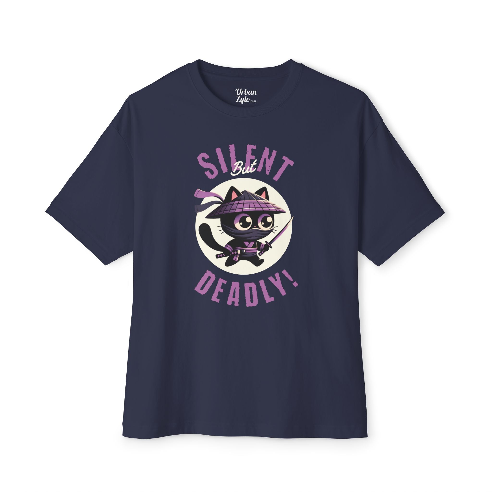 Silent But Deadly Bat Tee — Cute Halloween Cat/Bat Graphic Shirt